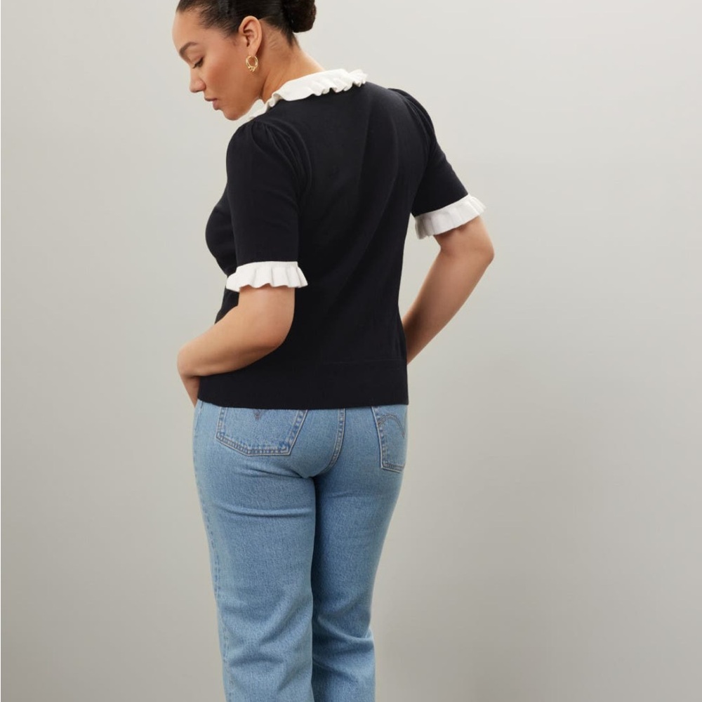 CeCe Ruffle Collar Polo - Picture 8 of 8